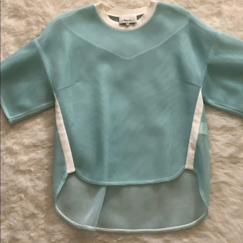 Phillip Lim mwah turquoise top